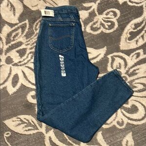 Lee Blue Denim Jeans new size 18 long relaxed fit.